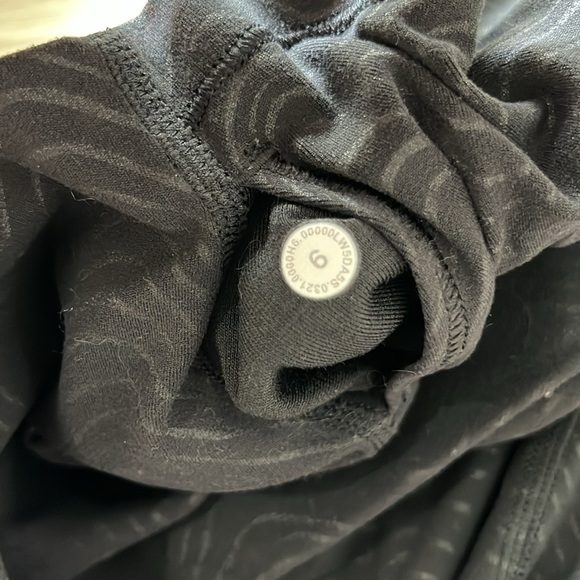 Lululemon Align High-Rise Pant Tight Leggings Nulu Aqueous Emboss Black Womens 6 - Picture 9 of 16